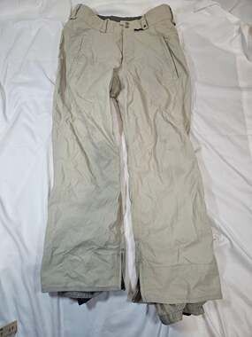 Burton Snowboard Ski Winter Pants Beige Tan Women's Size M